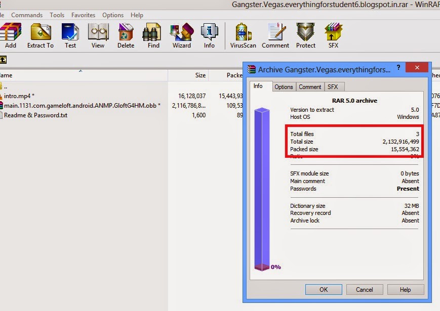 highly compressed file