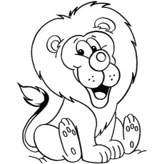 Adorable Lion For Coloring With Name Adorable Lion For Coloring With Name
