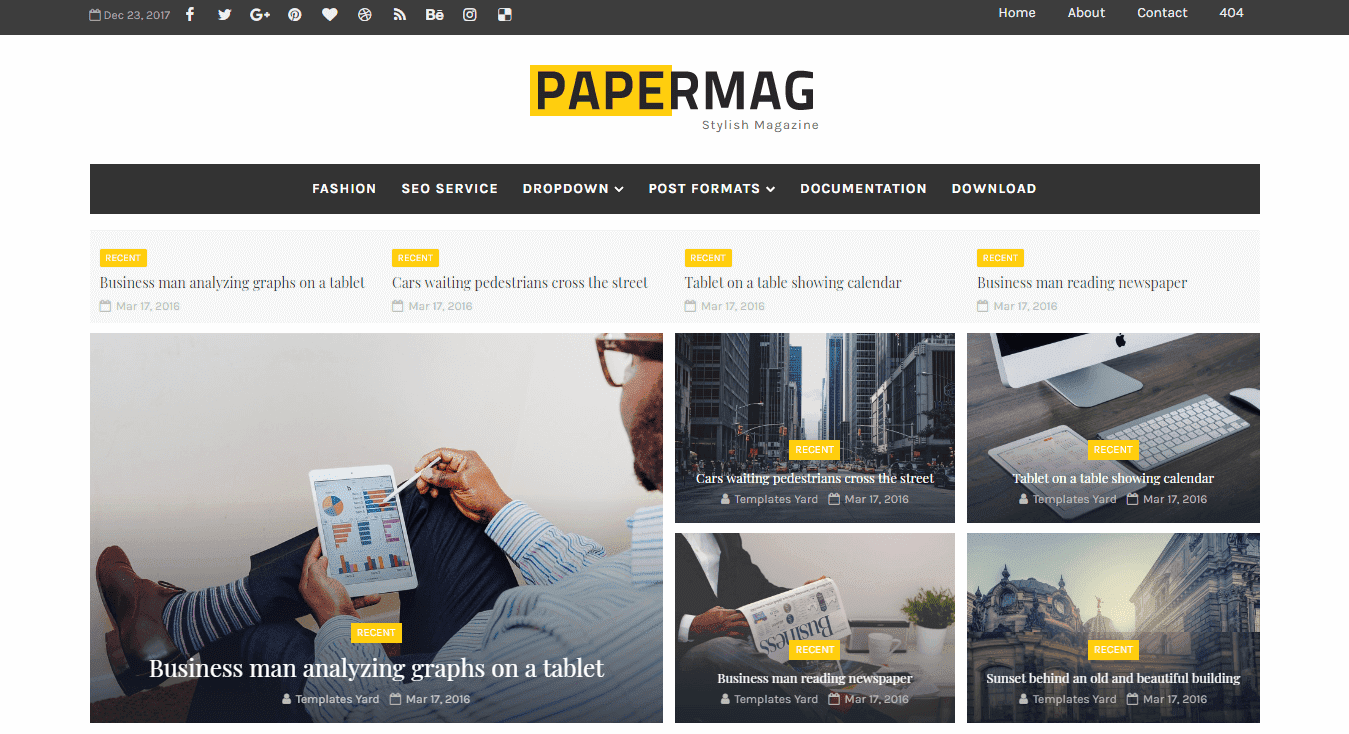 Free Download PaperMag Blogger Template apermag fashionable journal blogger template is a Blog Free Download PaperMag Blogger Template