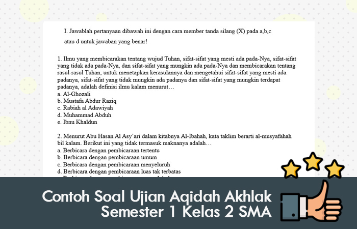 Membangun Fondasi Keimanan: Contoh Soal Aqidah Kelas 2 Semester 1 (Kurikulum 2017) dan Relevansinya