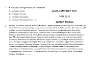 Kunci Jawaban Post Test PPG 2017 Lengkap Kunci Jawaban Post Test PPG 2017 Lengkap