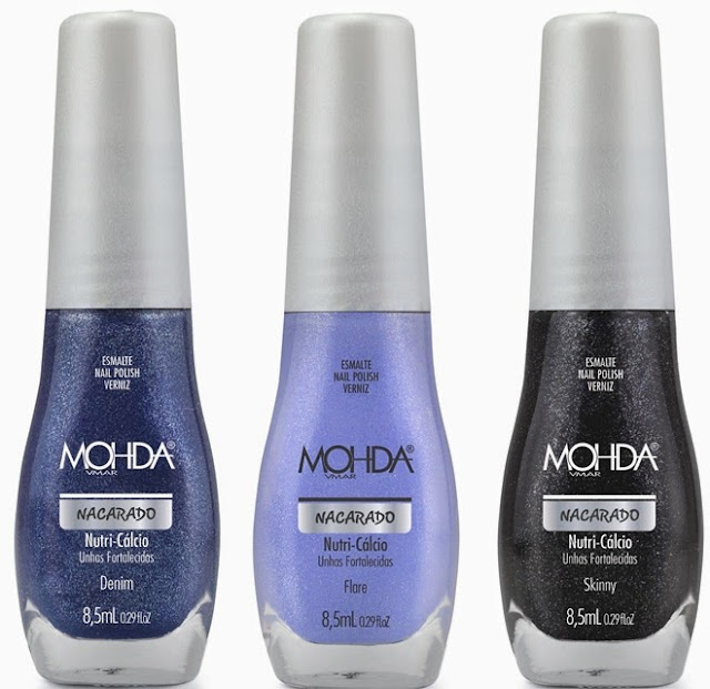 Mohda Cosméticos apresenta coleção de esmaltes Jeans. ESMALTE MOHDA