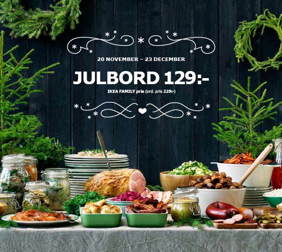 Premiär för årets julbord på IKEA!