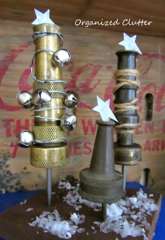 Hose Nozzle and Other Alternative Christmas Trees - Organized Clutter