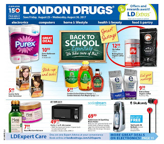 London Drugs Flyer Back To School Essentials valid August 25 - 30, 2017