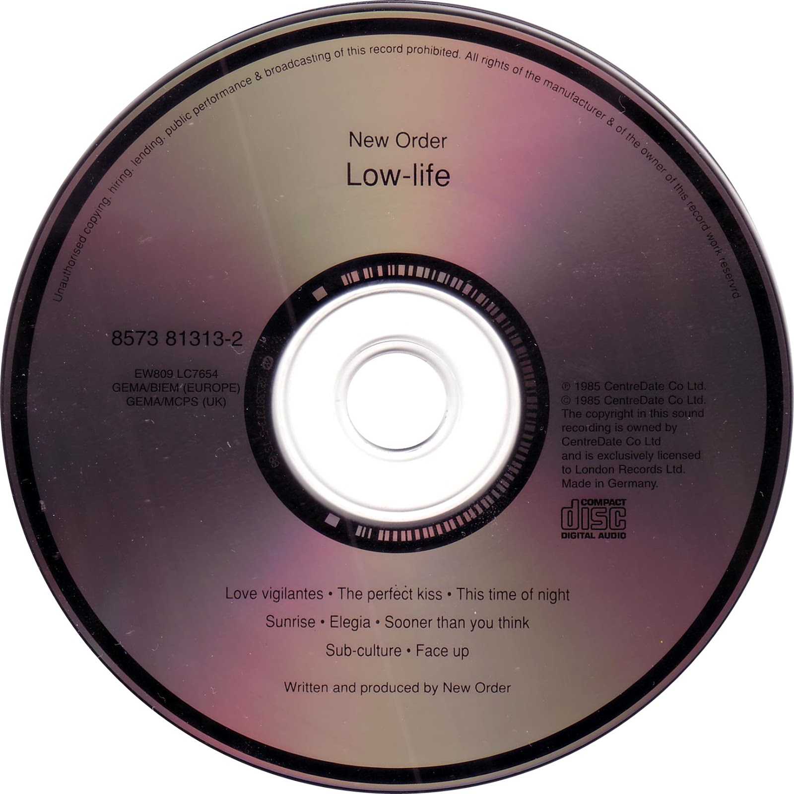 1985 Low-life - New Order - Rockronología
