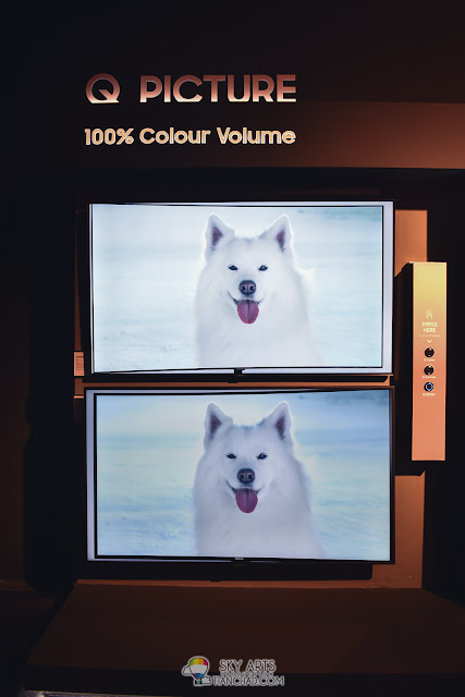 Samsung Q Picture: 100% Color Volume - Deliver deep blacks and pure whites