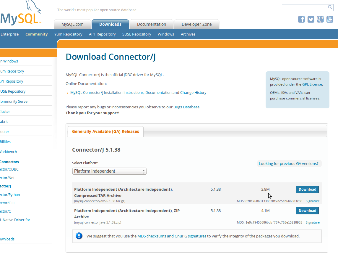 TutorialesJosem Como descargar e instalar el archivo .jar del Driver JDBC MySQL para Java en un