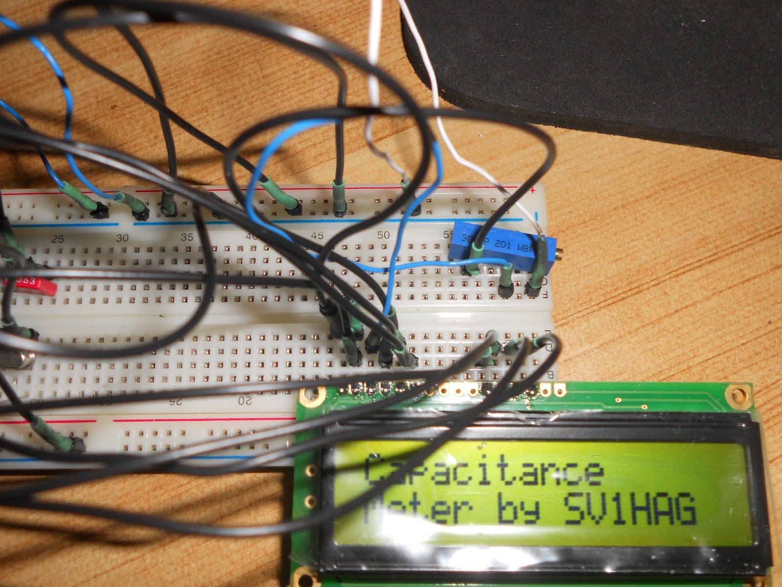 SV1HAG Capacitance Meter using PIC 16F628A