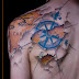 MECHANICAL TATTOOS WİTH WORLD MAP ON BACK