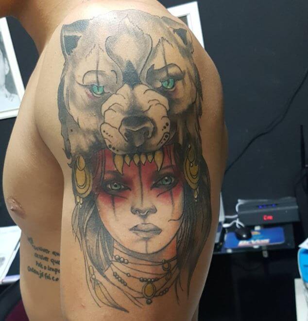 130+ Best Wolf Tattoos for Men (2019) - Howling, Lone ...