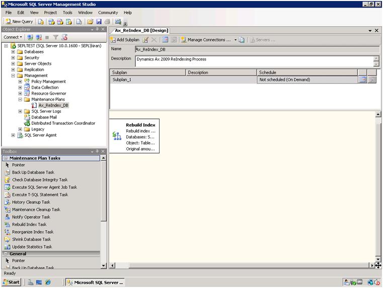 D365FO/ AX Tips and Tricks Re Indexing of Database by Scheduling