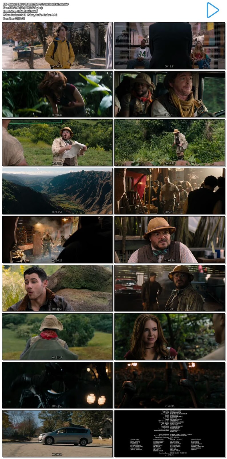 Jumanji Welcome to the Jungle 2017 English 720p HEVC BRRip ESubs