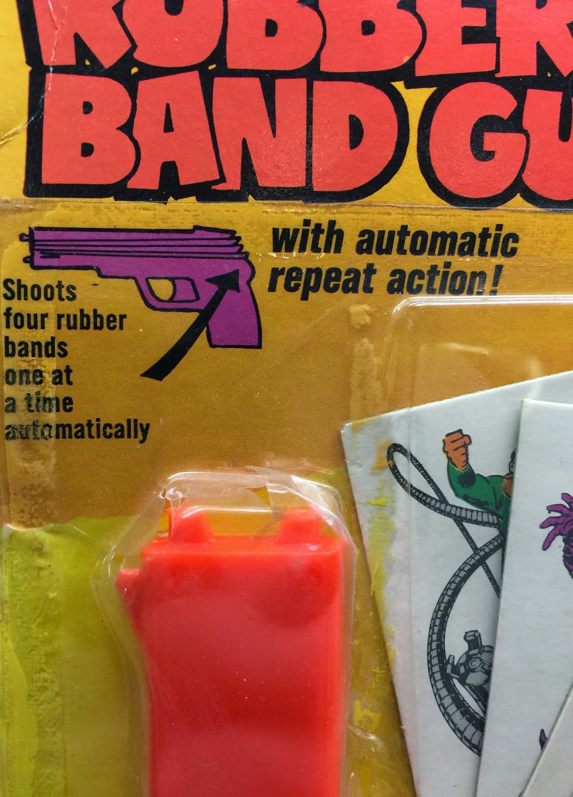 the sphinx AMAZING SPIDERMAN RUBBER BAND GUN (Gordy International, 1979)