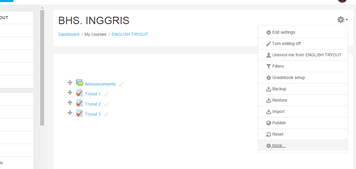 Membuat Group pada moodle 3.2.1