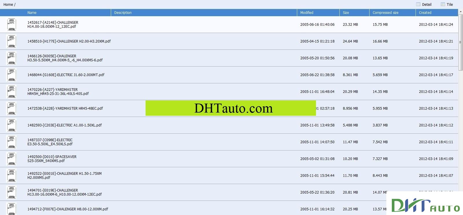 HYSTER HYPASS PARTS MANUAL