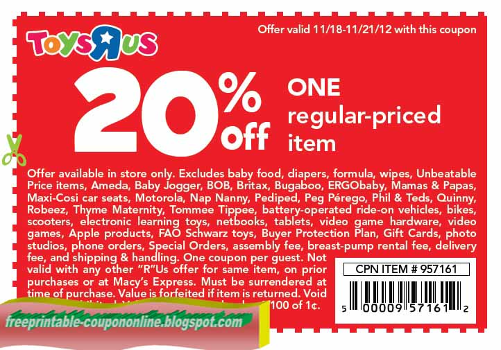 Toys r us online coupon code