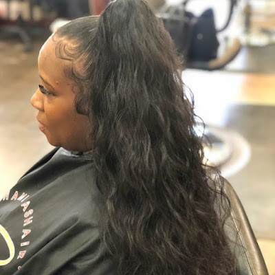 29+ Ways to Create Black Sleek Ponytail Hairstyles Ideas To Copy In 2020 Add a pop of color to your hair with a coiffure like this one 29+ Ways to Create Black Sleek Ponytail Hairstyles Ideas To Copy In 2020