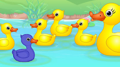 The Blue Duckling The Blue Duckling - Story with picture and PDF