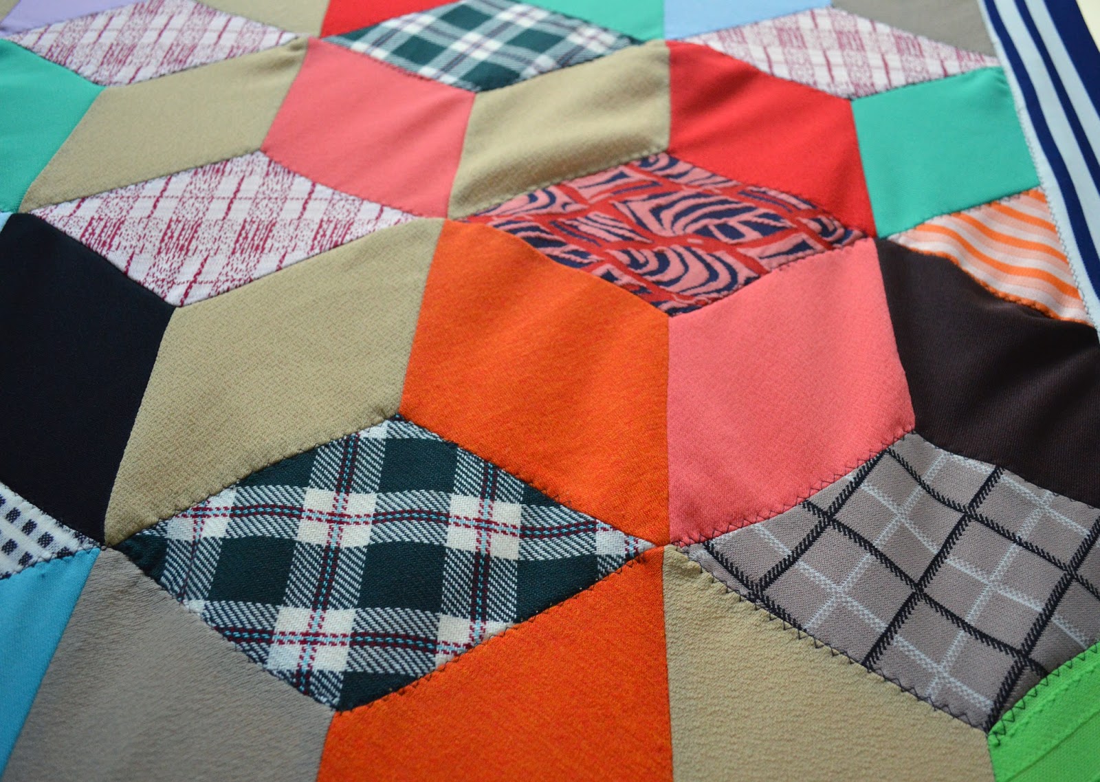 Wonkyworld playful polyester patchwork