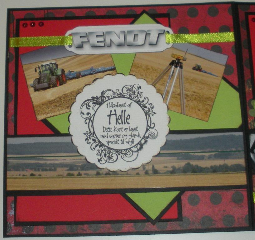 Helles Card Birthday card for 4 years old boy with tractor