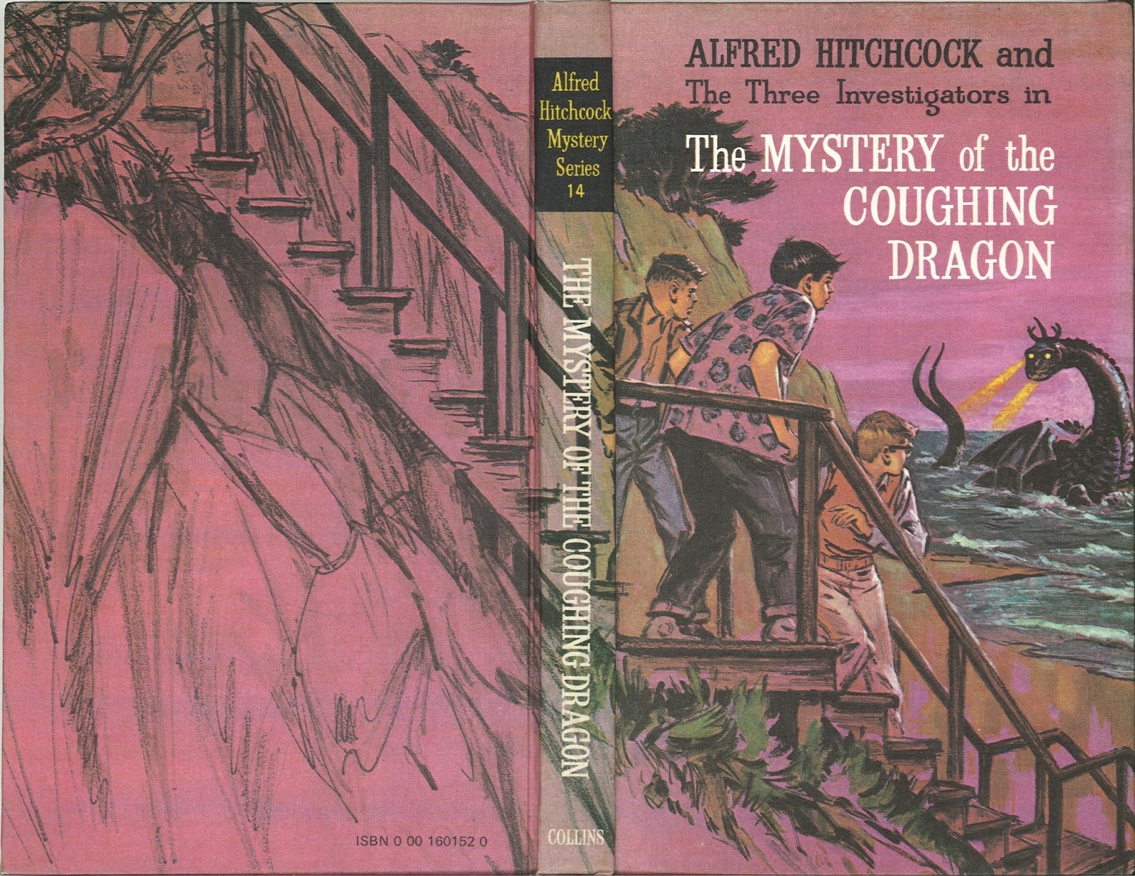 The Mystery of the Coughing Dragon wraparound cover art 2x3" fridge magnet T3I 