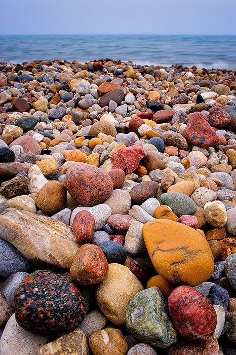 Lake Huron Beach Rocks, Port Huron, Michigan