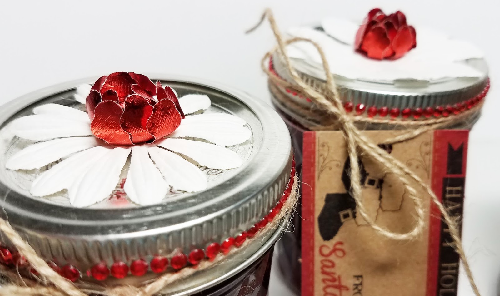 Eyelet Outlet Decorated Jam Jars w/ video