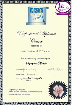 Diploma Profissional PME - Decoração com Pasta de Açucar
