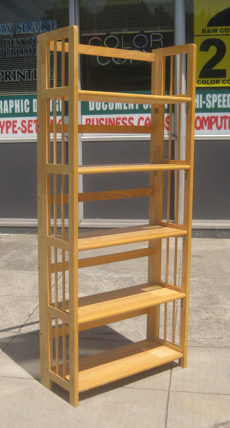 UHURU FURNITURE & COLLECTIBLES: SOLD - Folding Wooden Shelf - $50