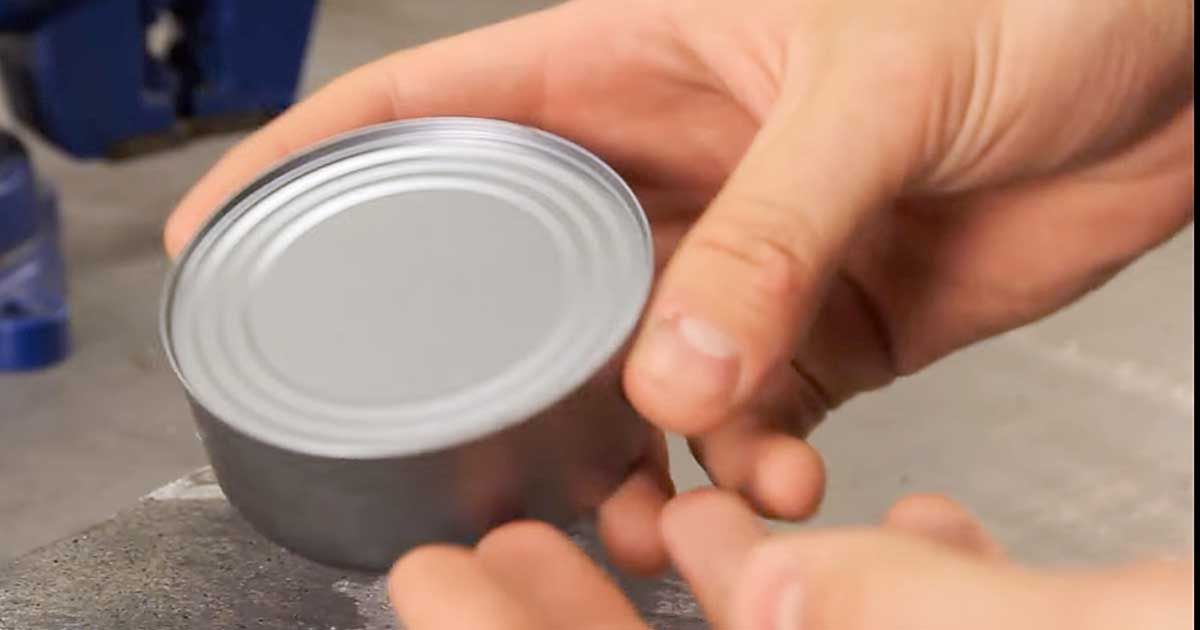 How To Open A Can Without A Can Opener Or Any Other Tools Handy DIY