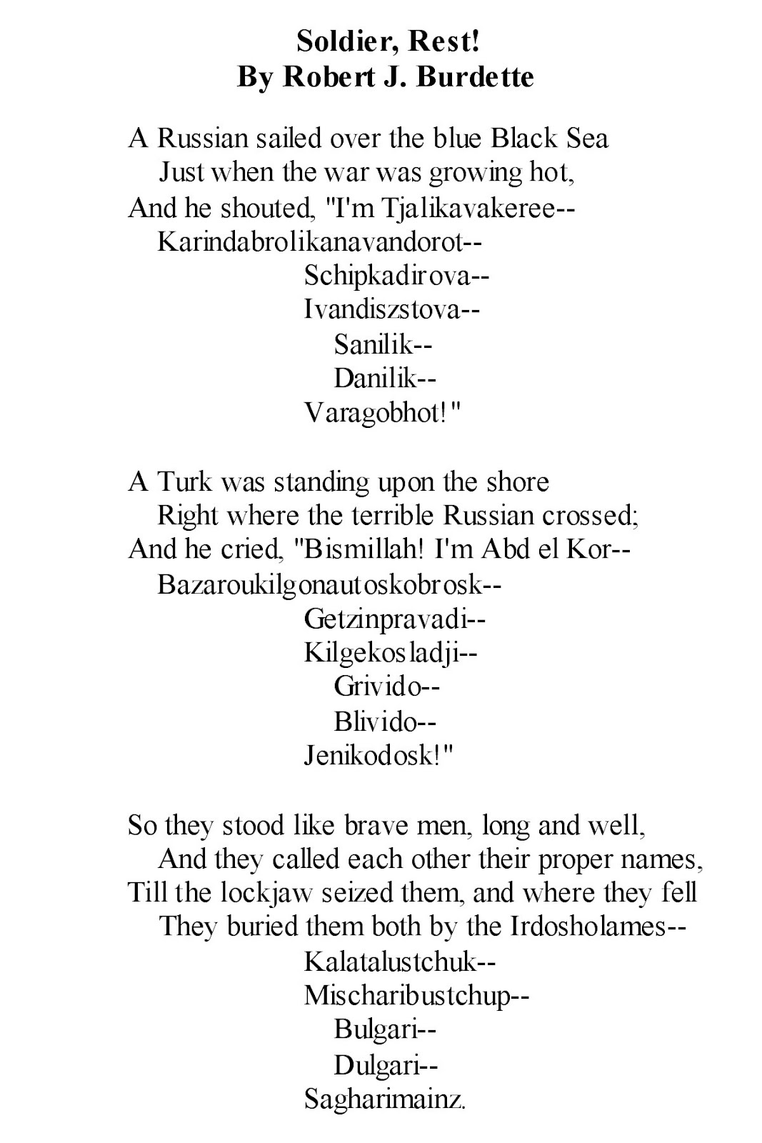 How to write burlesque poem picture