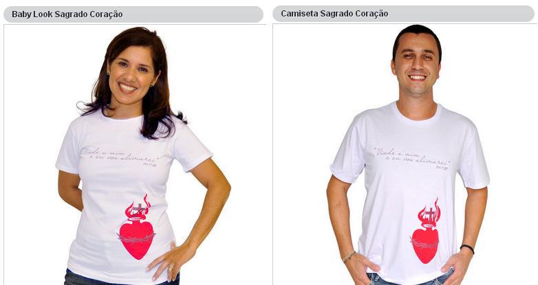 Camiseta sagrado coração de jesus canção nova Clearance