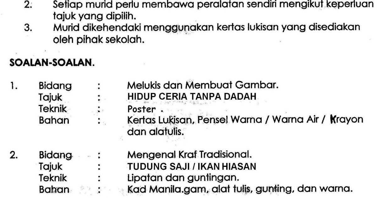 BULETIN SK BUKIT RIMAU: SOALAN PERTENGAHAN TAHUN PSV TAHUN ...