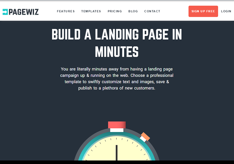 Pagewiz is one of the best landing page builders for online marketers