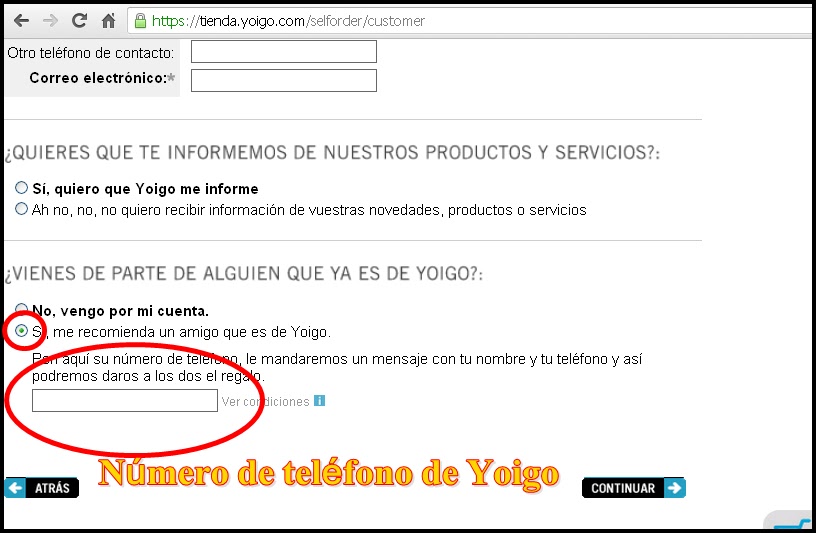 Tarifas de contrato: Mini, Smart, Red Vodafone Particulares
