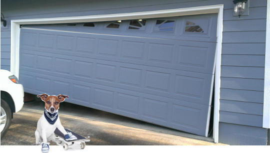 miniature working garage door