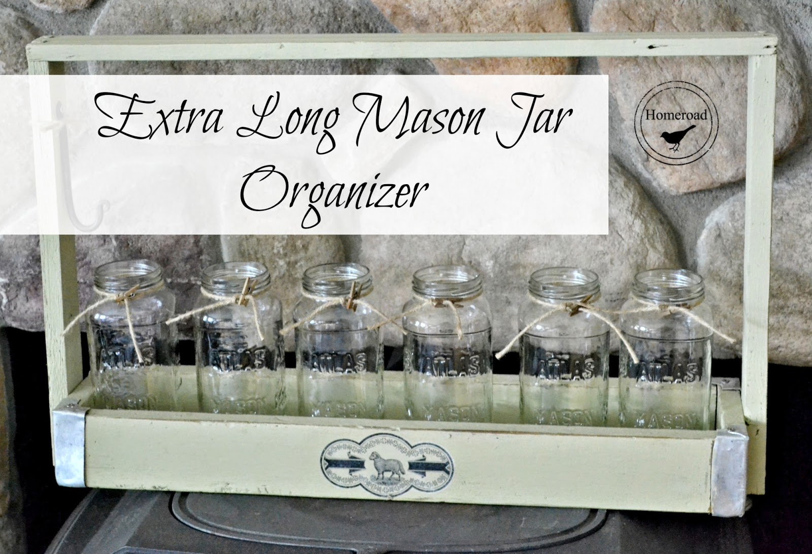 extra long mason jar organizer www.homeroad.net