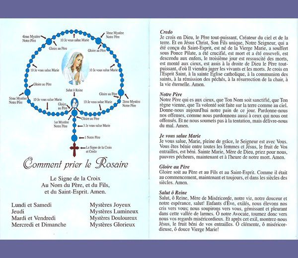 Livret de prière catholique ******** A Jésus par Marie Comment prier le Rosaire Livret de prière catholique ******** A Jésus par Marie Comment prier le Rosaire