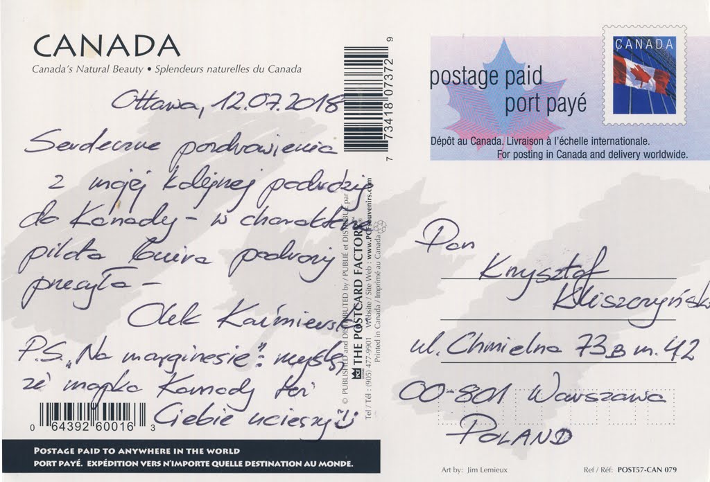 World on Postcards Canada / Kanada