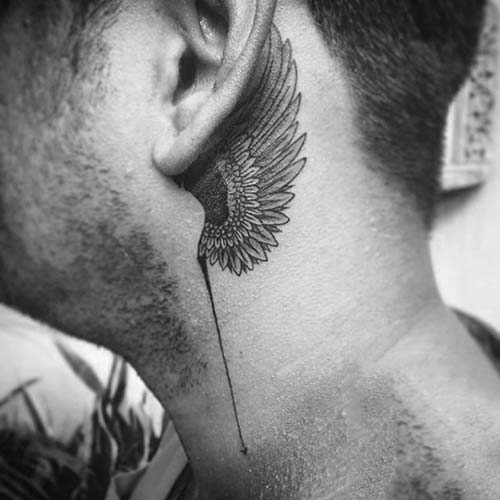 kulak arkası kanat dövmesi erkek behind ear wing tattoo for men kulak arkası kanat dövmesi erkek behind ear wing tattoo for men