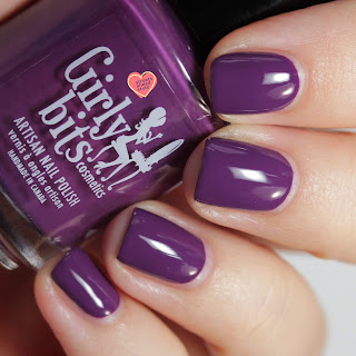Girly Bits Eggplant One On Me swatch by Streets Ahead Style