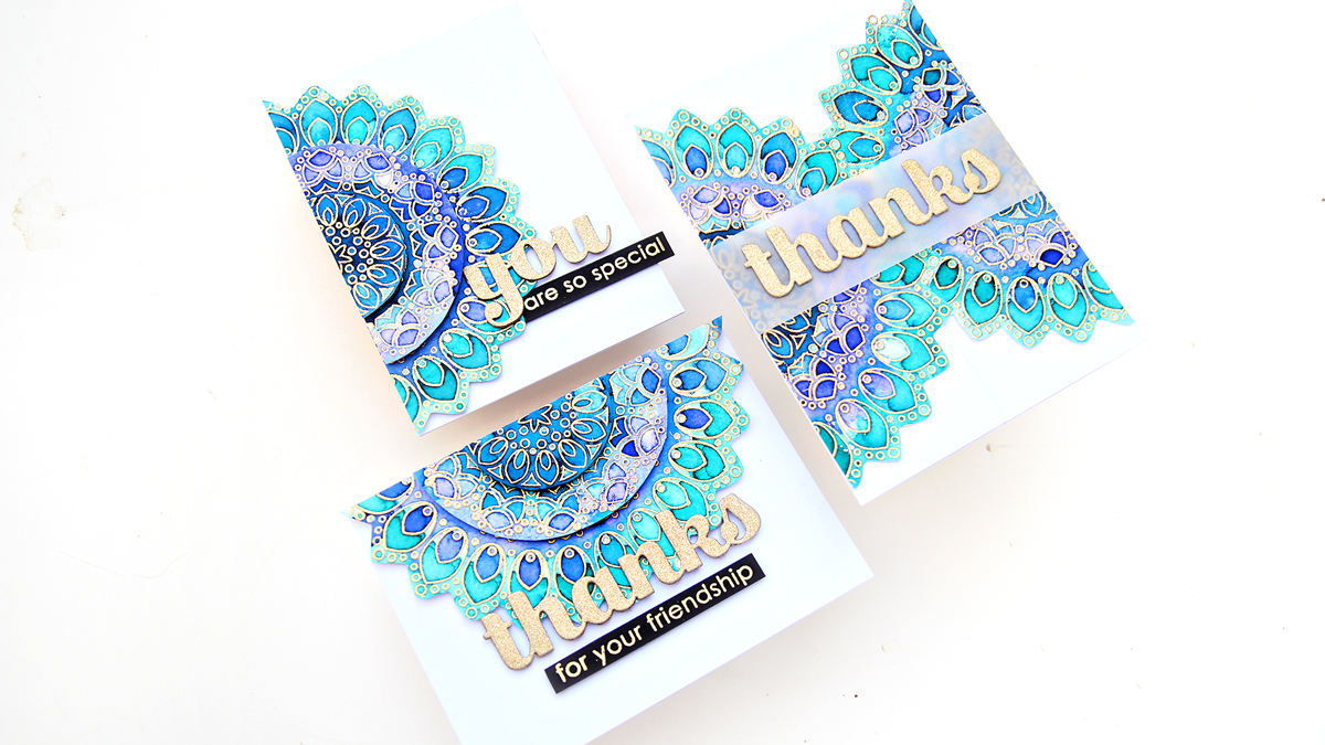 Birch Press Design Thankful Mandala | Altenew Watercolour Brush Markers | Erum Tasneem | @pr0digy0