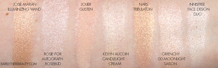 best-favourite-highlighters-swatches-high-end-makeup