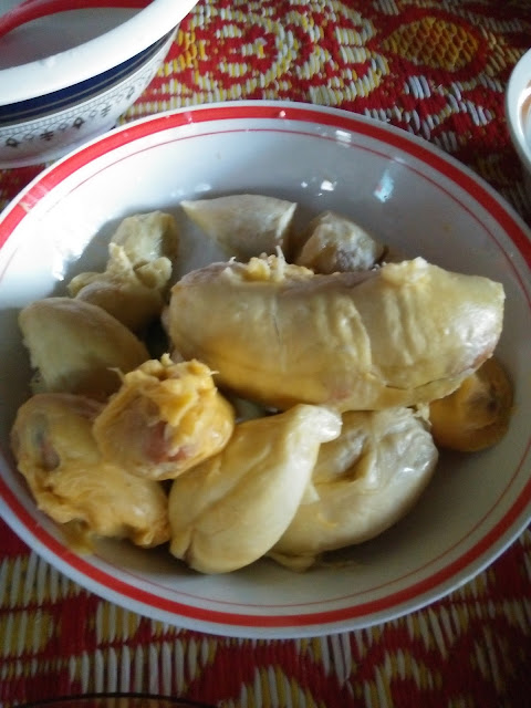Pulut durian simple