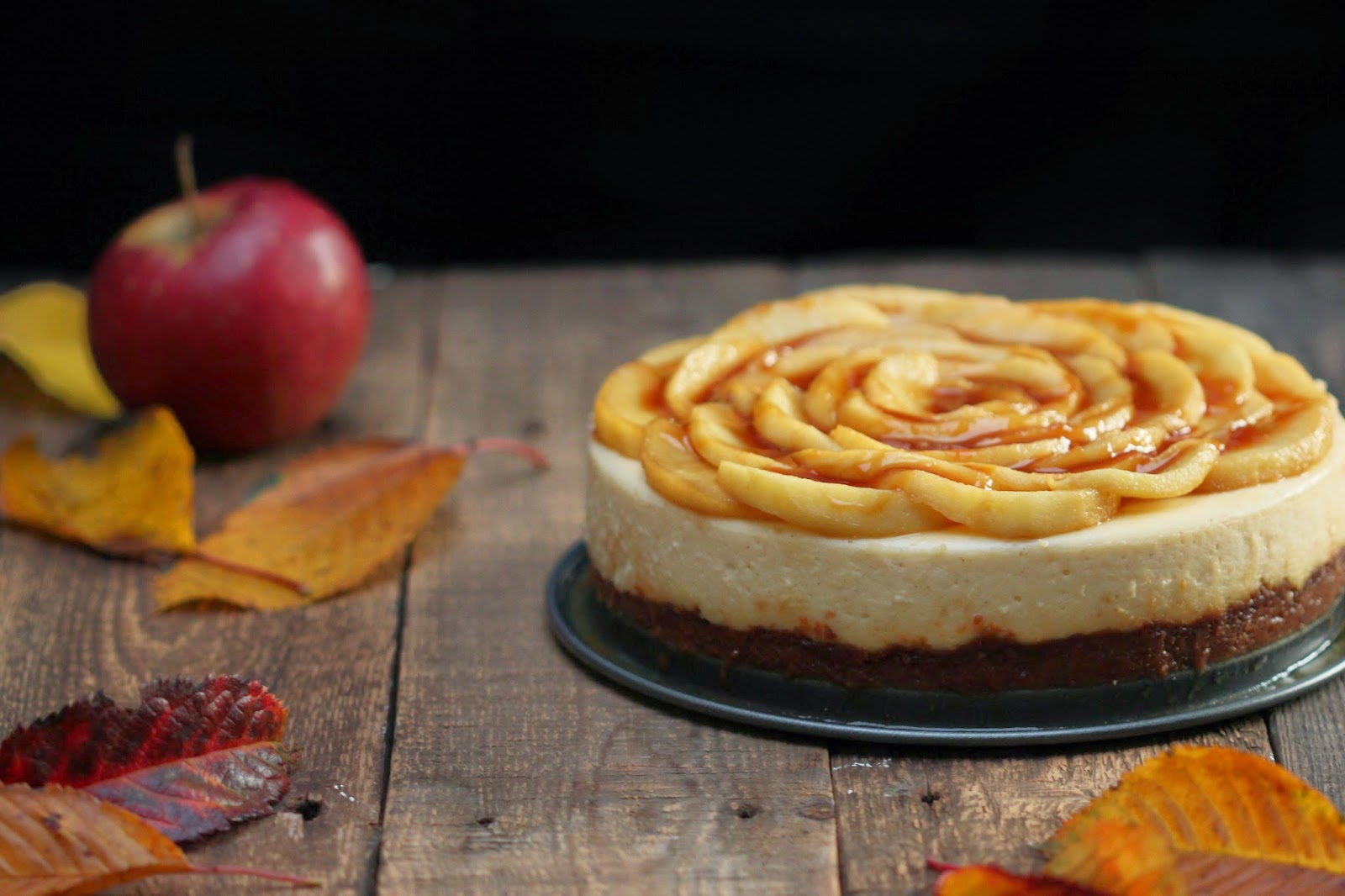 Cheesecake aux pommes & caramel Sucré