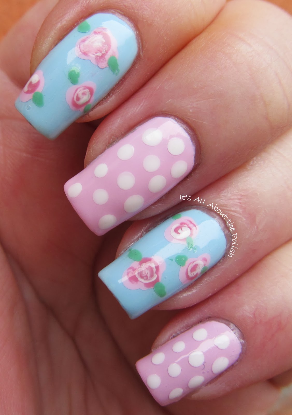 It's all about the polish: Pastel Roses