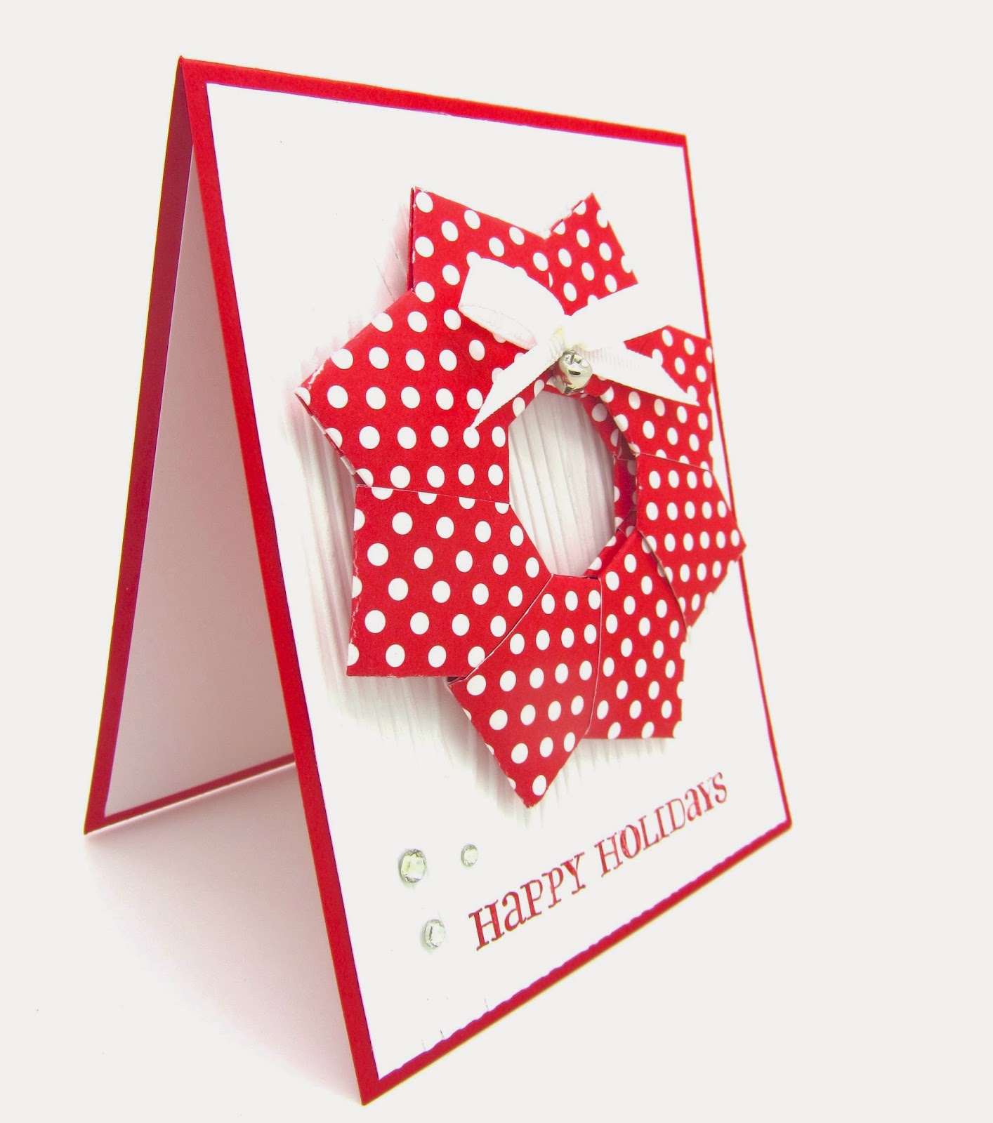 PinkBlingCrafter A Couple of Origami Christmas Cards