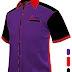 FMS002, F1 SHIRT, MALE SHIRT, SHORT SLEEVE, Purple Based Shirts