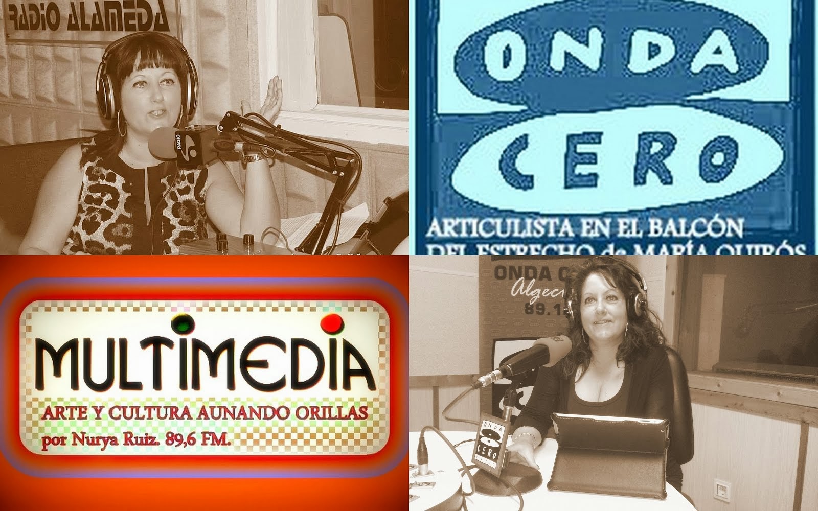 Programa de radio Multimedia y colaboración en otras emisoras como Onda Cero Algeciras.